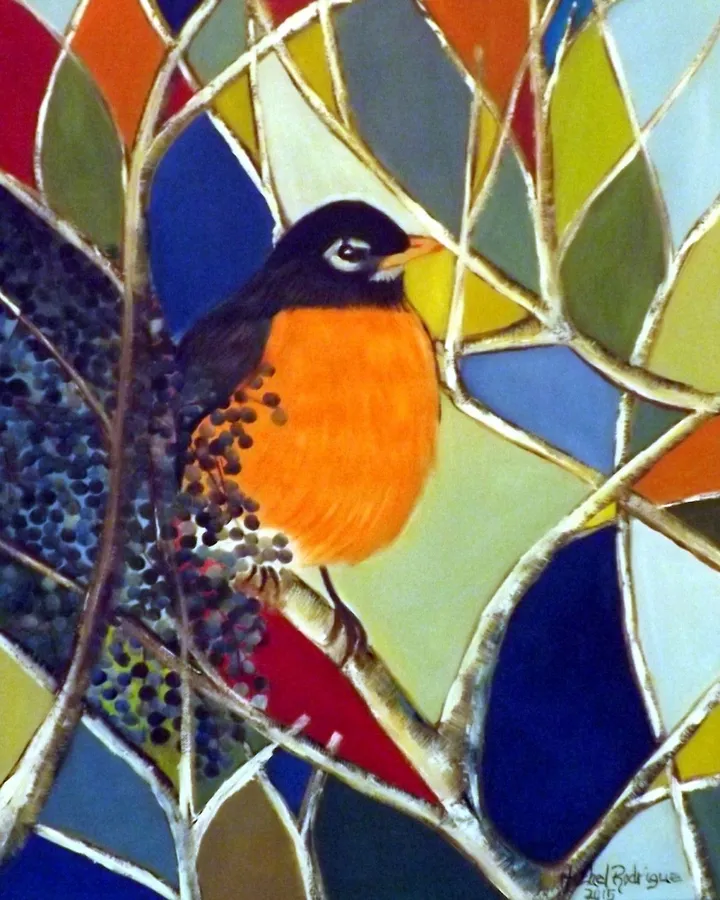 Le rouge george, artwork by MICHEL JOSEPH RODRIGUE