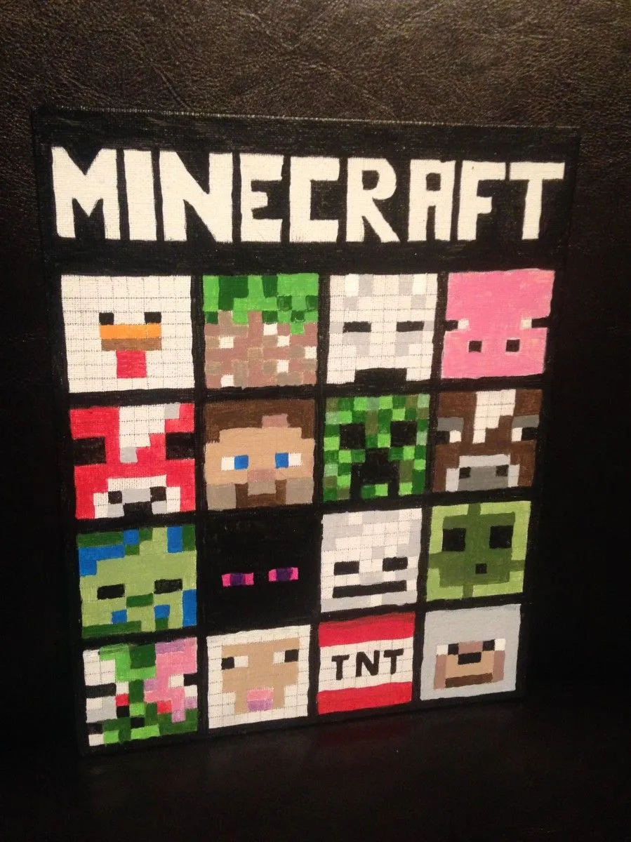 Minecraft Characters, artwork by Brian Majcher