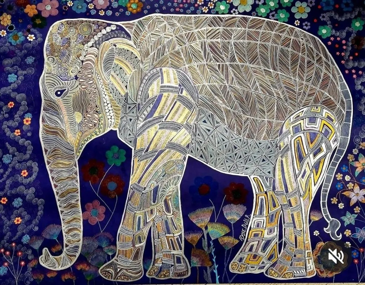 Wise & lonely, artwork by Ay?e Döler