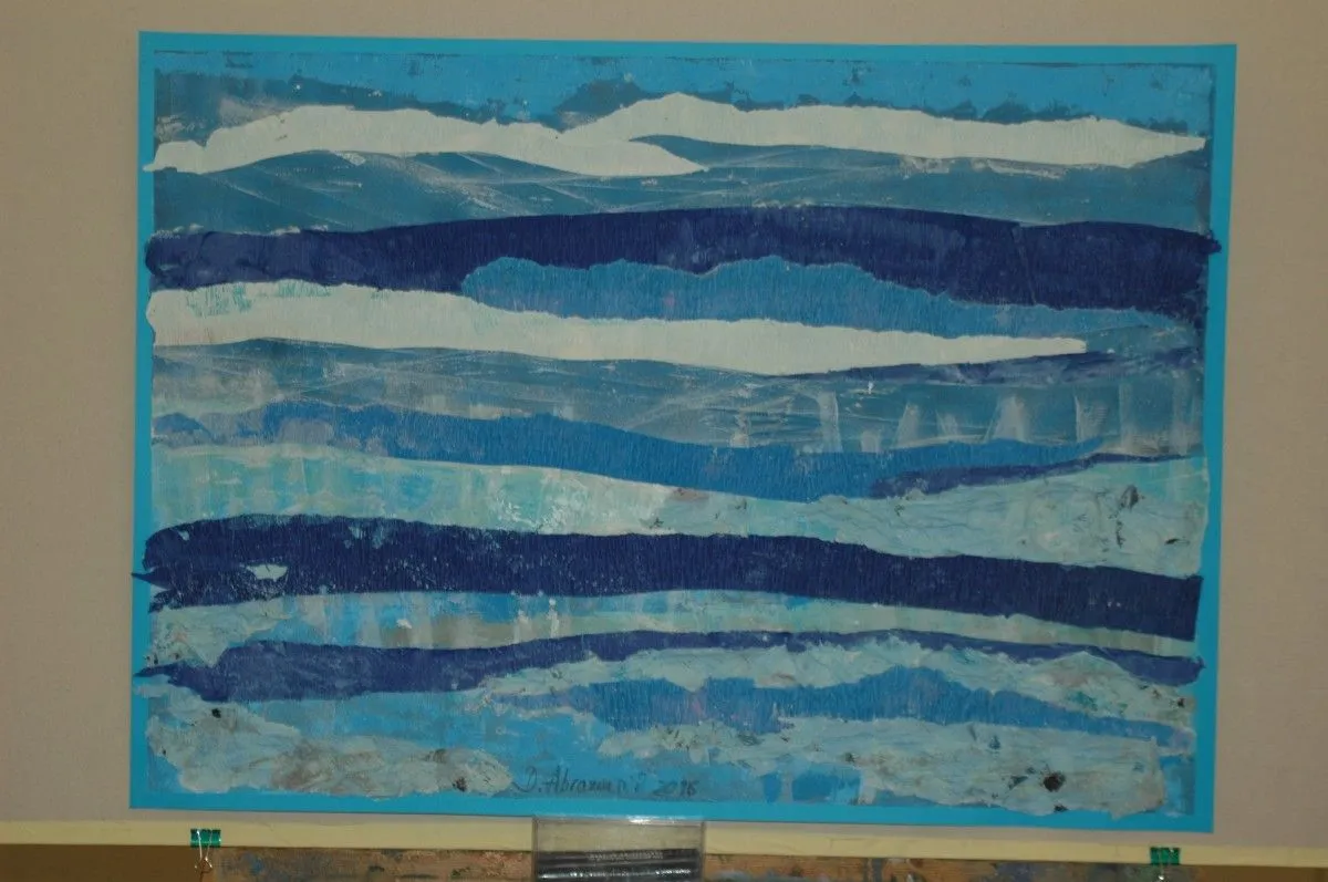 blue see, artwork by Duško Abramuši?