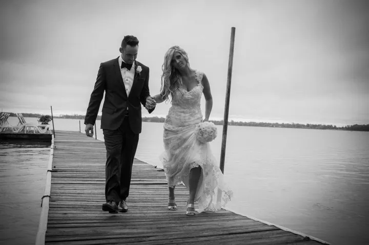 Wedding at chateau Vaudreuil, artwork by Pascal Grenier