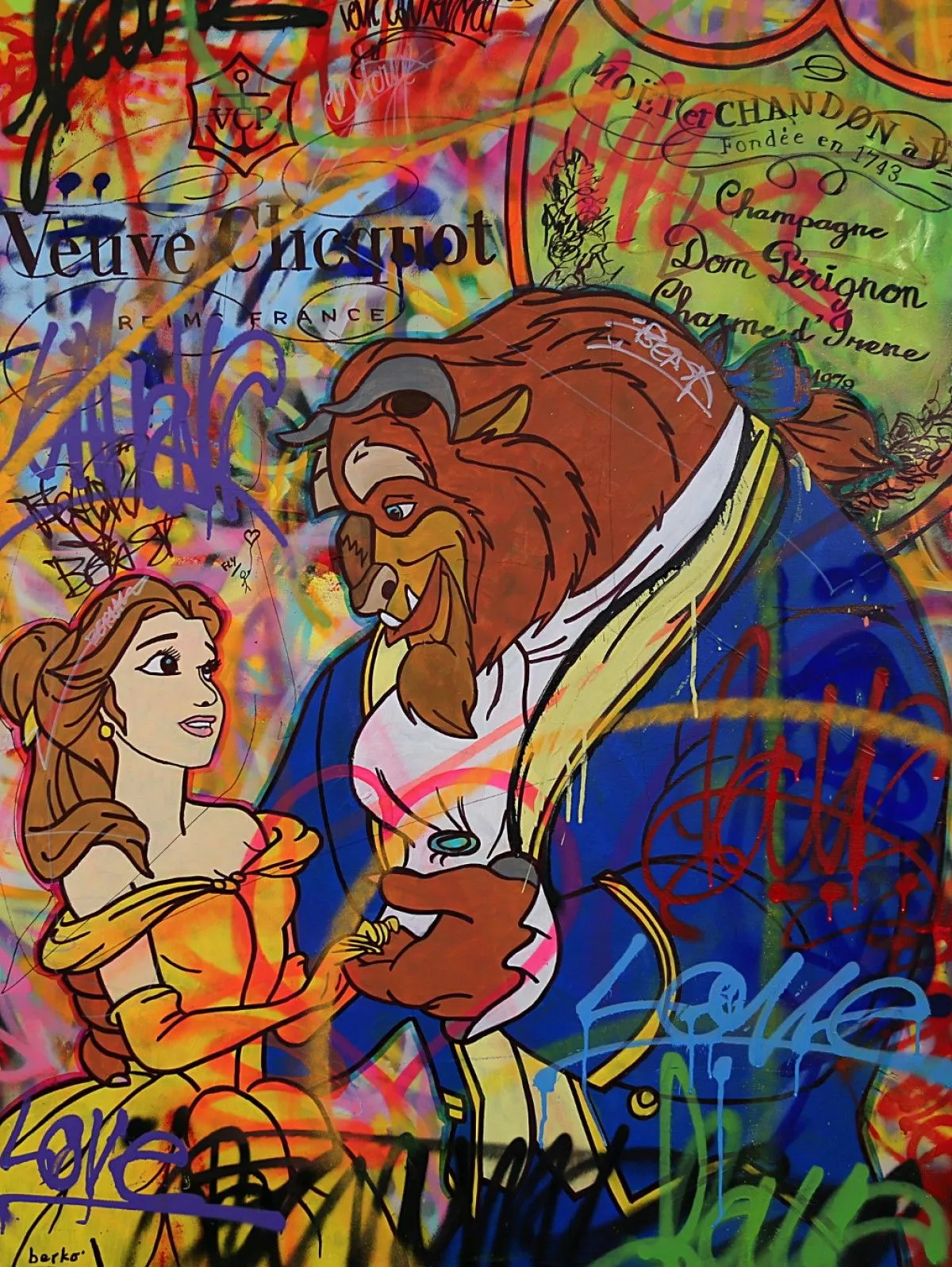 Beauty and the beast, artwork by Berko .