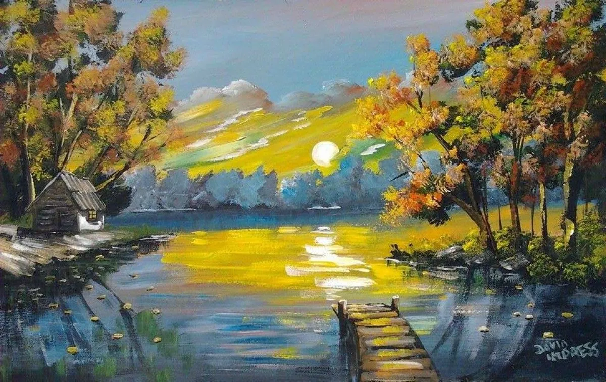 River Bosnia, œuvre de David Impress