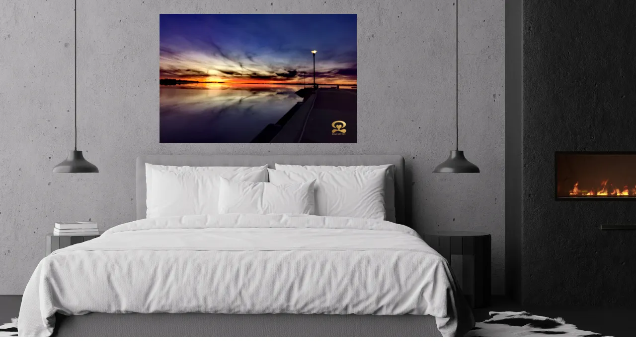 Sunset at Léry, artwork by Inad Gallery