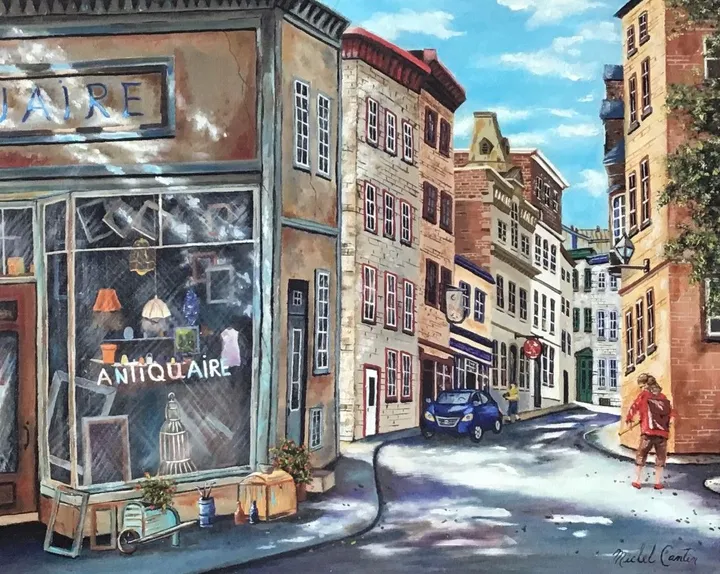 Charmes du Vieux-Québec, artwork by Michel Cantin