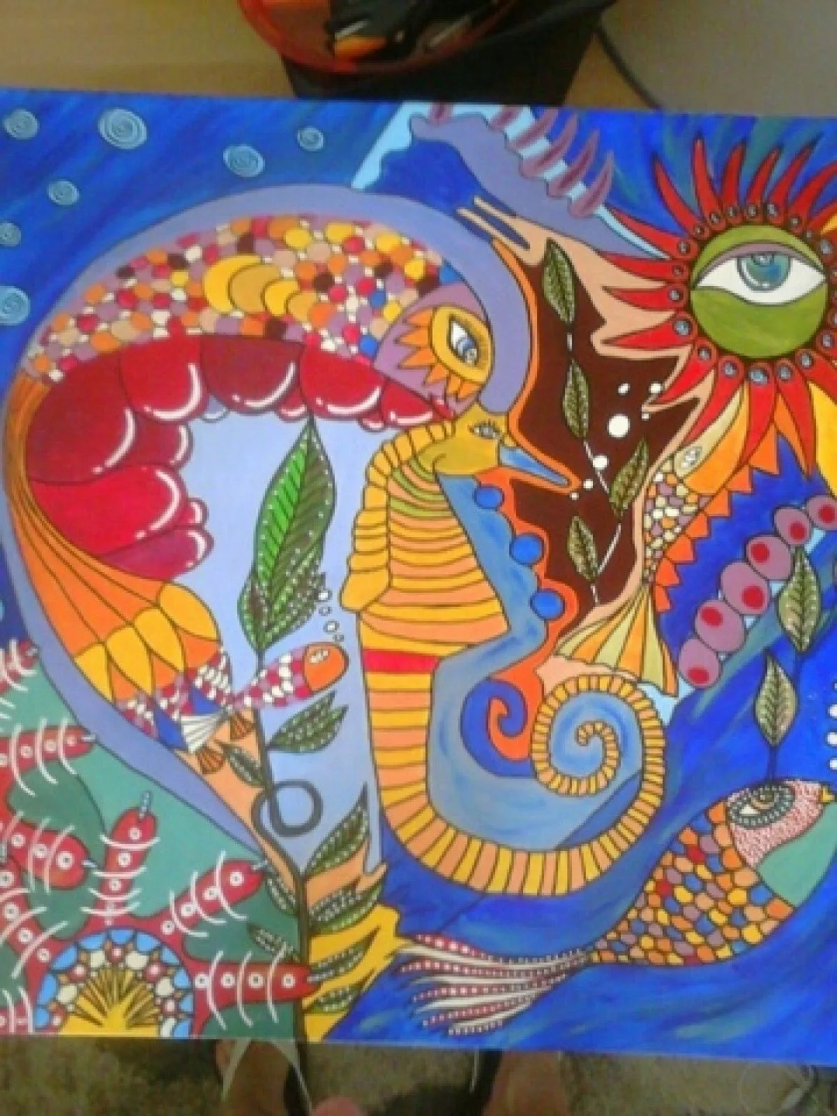 Comme un poisson dans l'eau, artwork by Yon'l GUILLAS