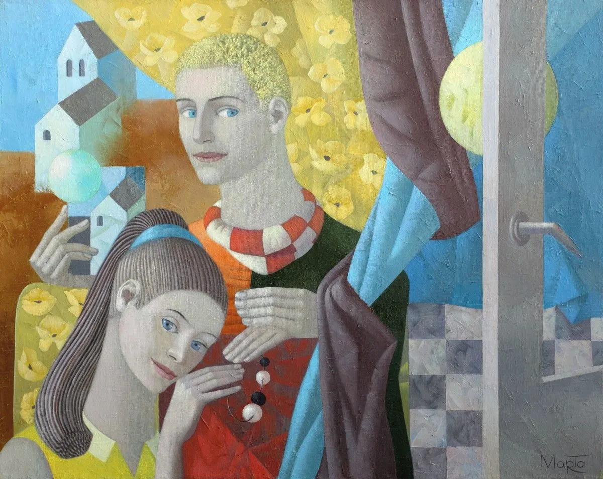Two and Moon, artwork by Marta Shmatava