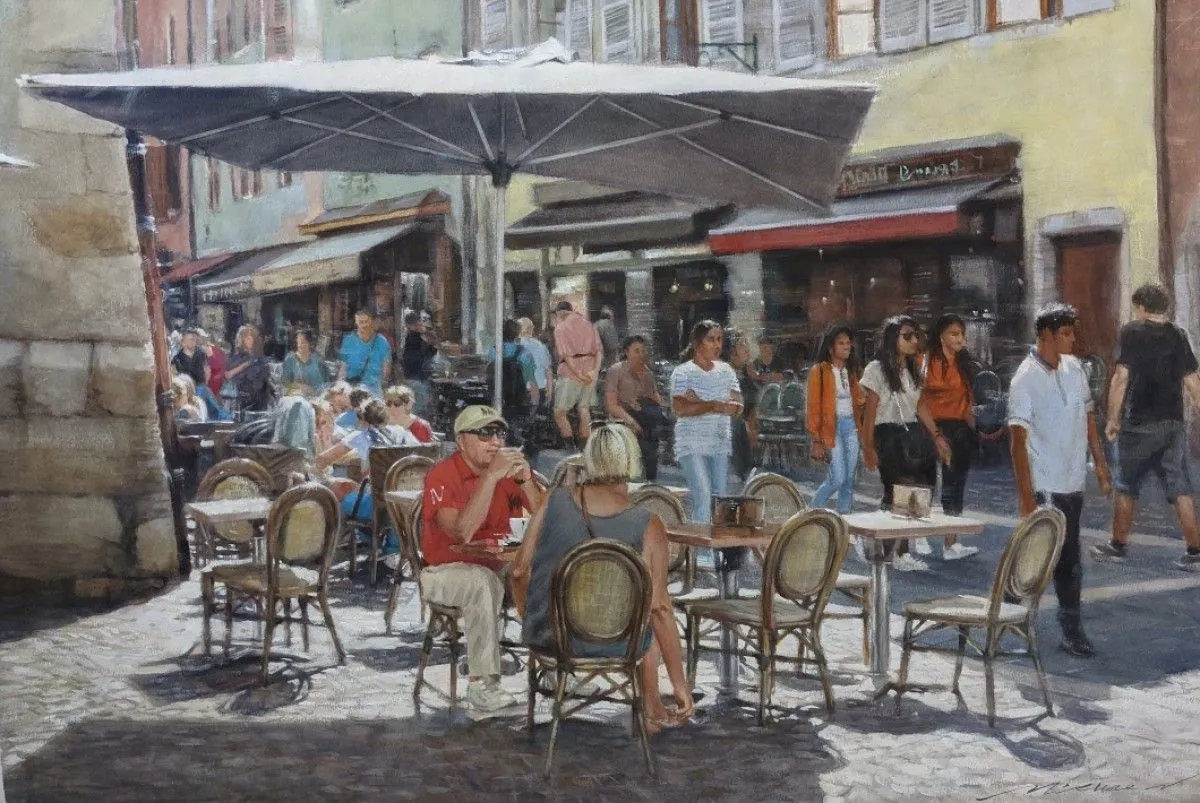Afternoon Tea Break, œuvre de Misure Nien