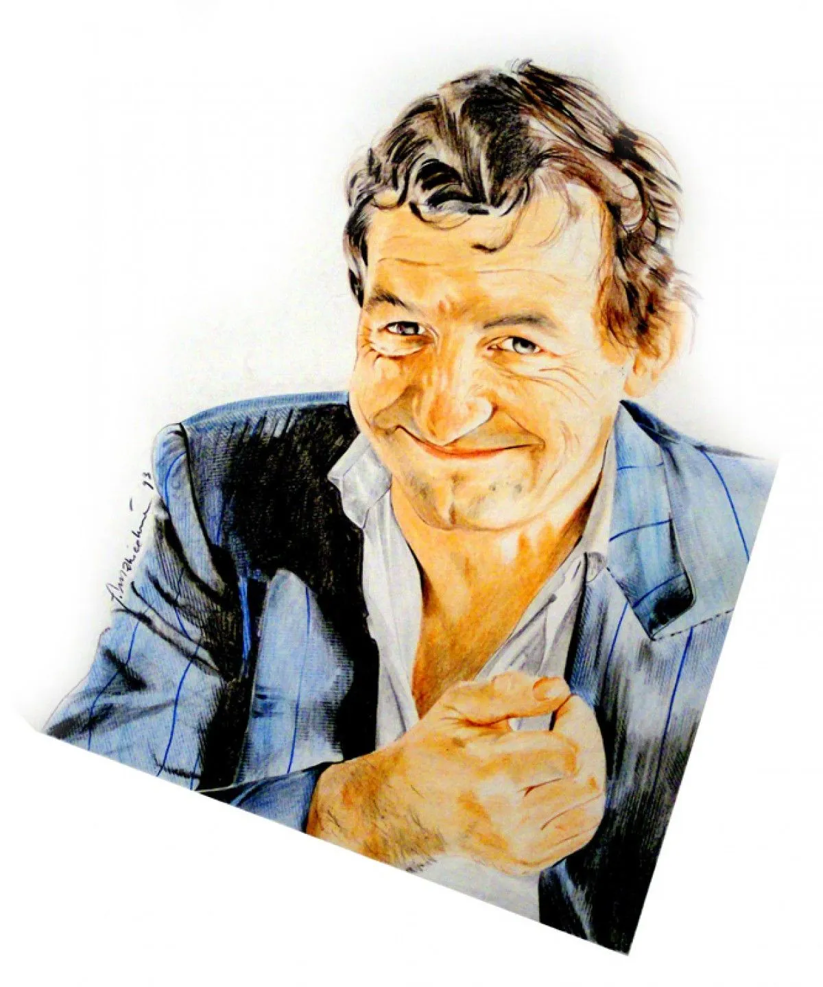 Pierre Desproges, artwork by Farid Mahiedine