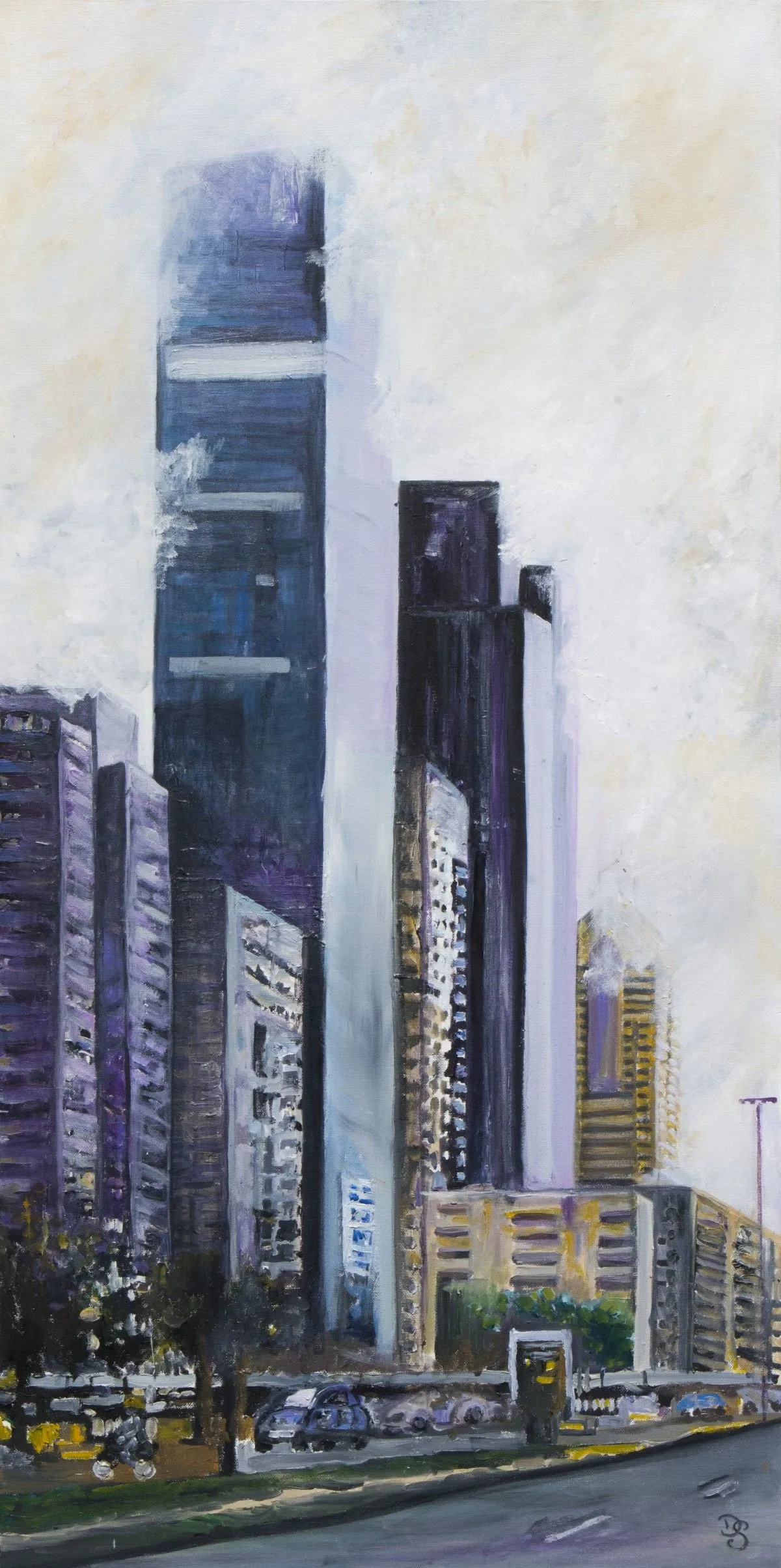Dubai sandstorm, artwork by Di So