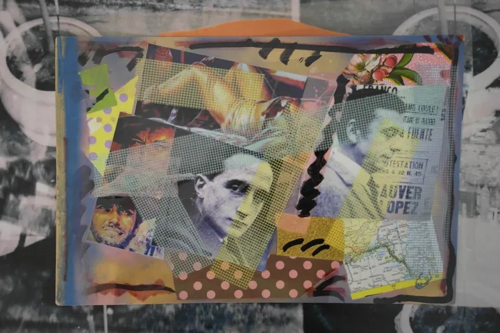 Homage to Marcel Duchamp  photo montage, artwork by james cortesos