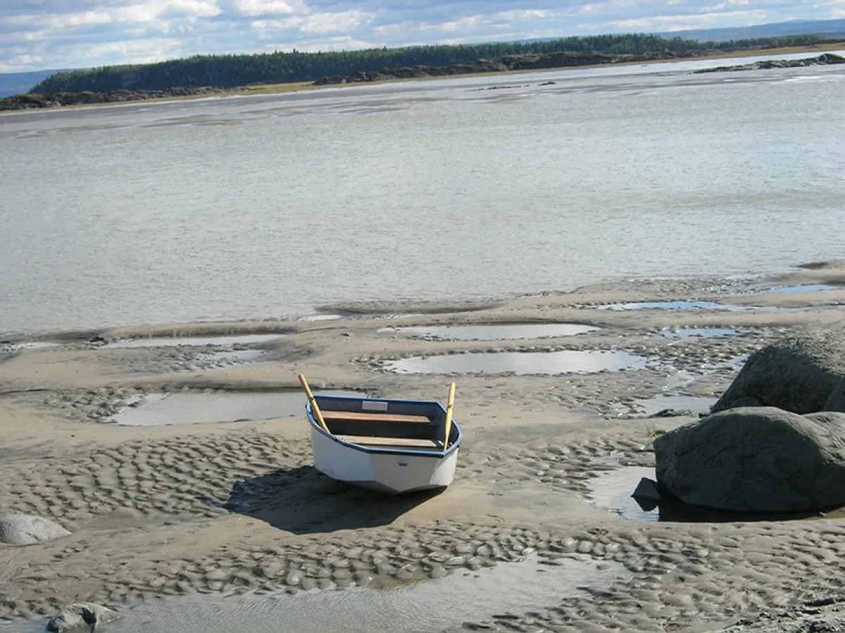 Photo de la grève des Îles Brothers, artwork by Nathalie Masse