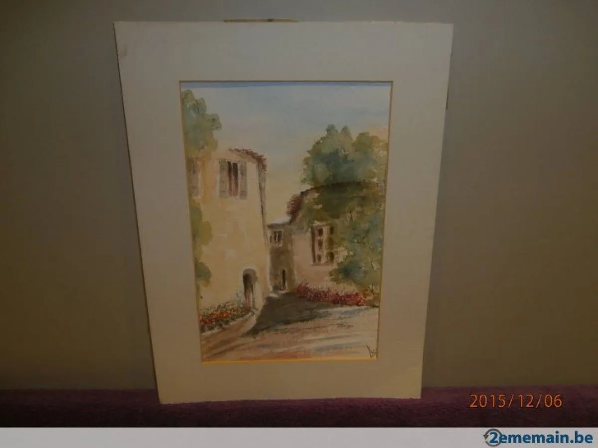 Maisons typiques Basques Hossegor  (France sud ouest), artwork by Lucie RENKIN
