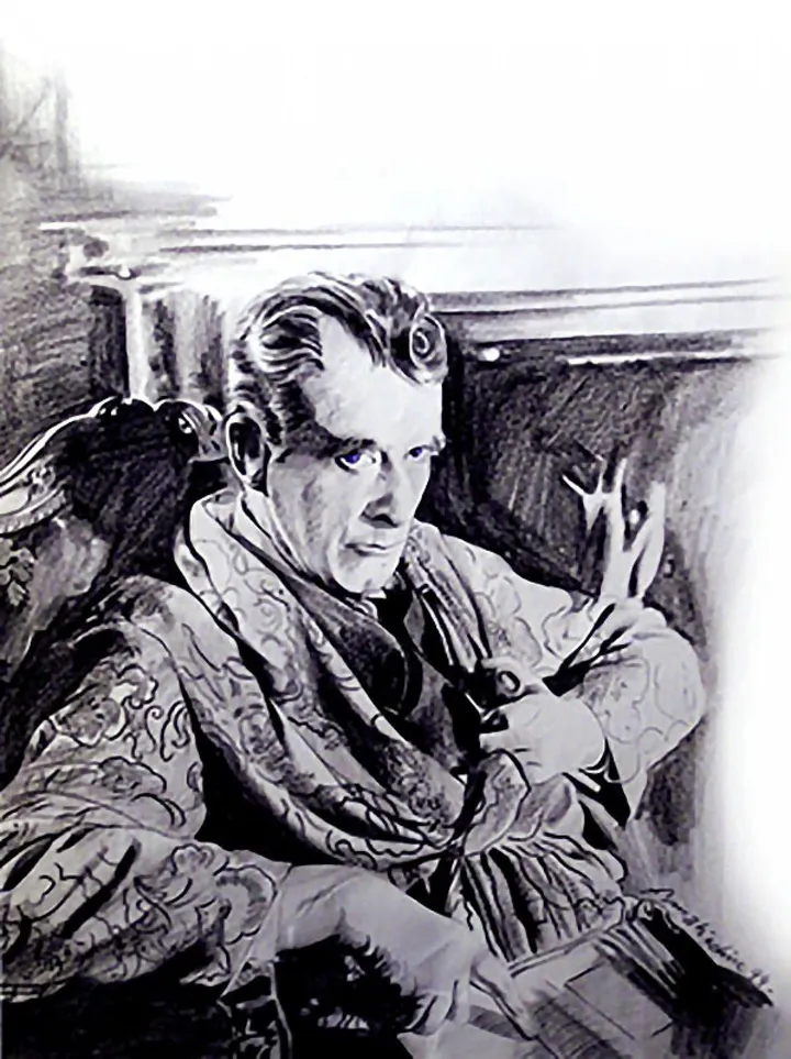Jeremy Brett - Sherlock Holmes, œuvre de Farid Mahiedine