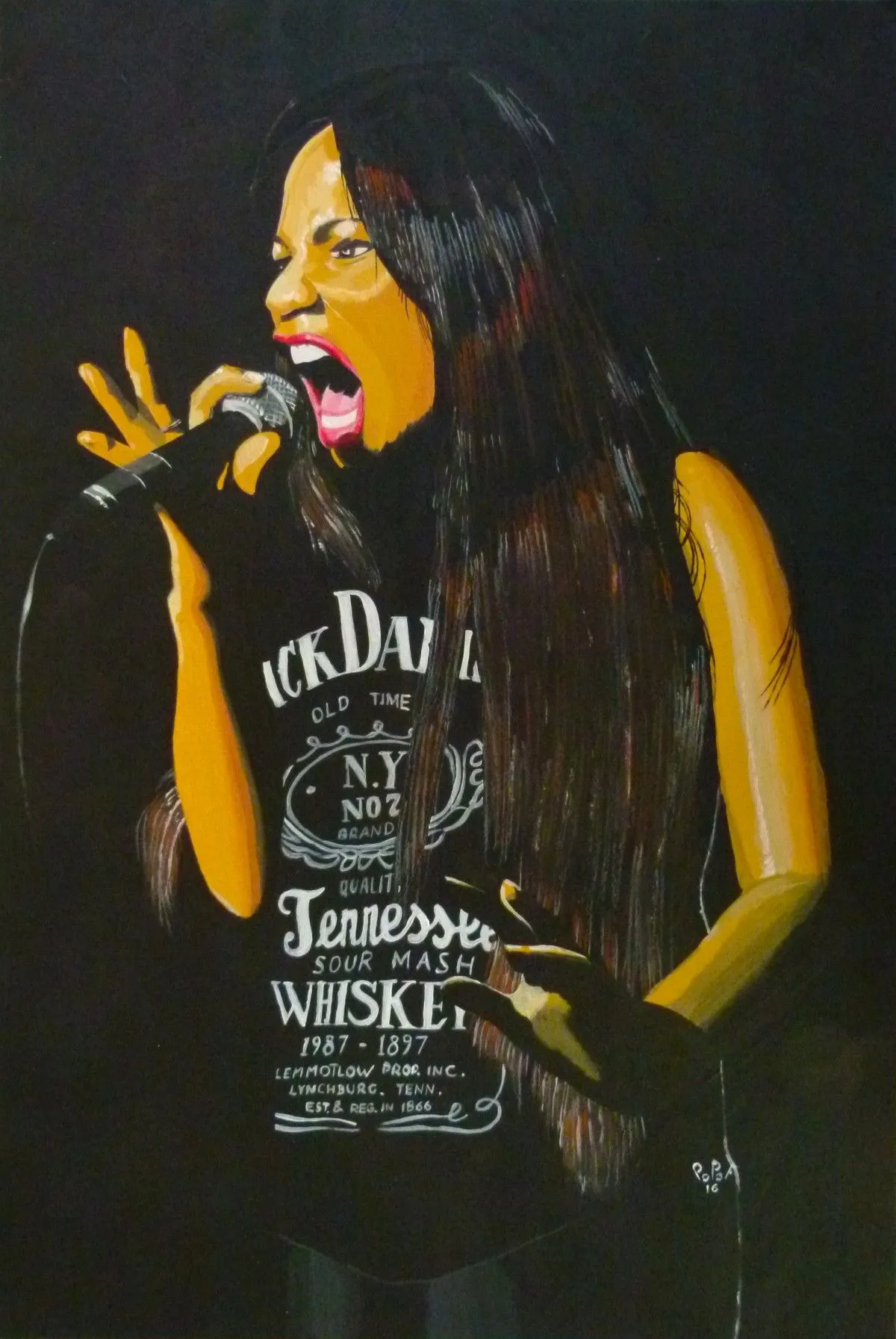 Jessyka Aké, artwork by Oliver Popof