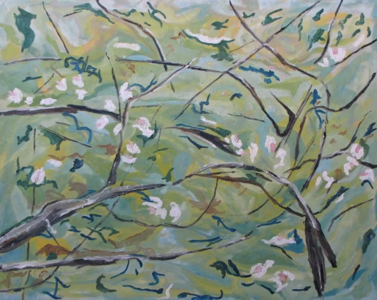 Fleurs de pommes, Apple Blossom, œuvre de Francois Fournier