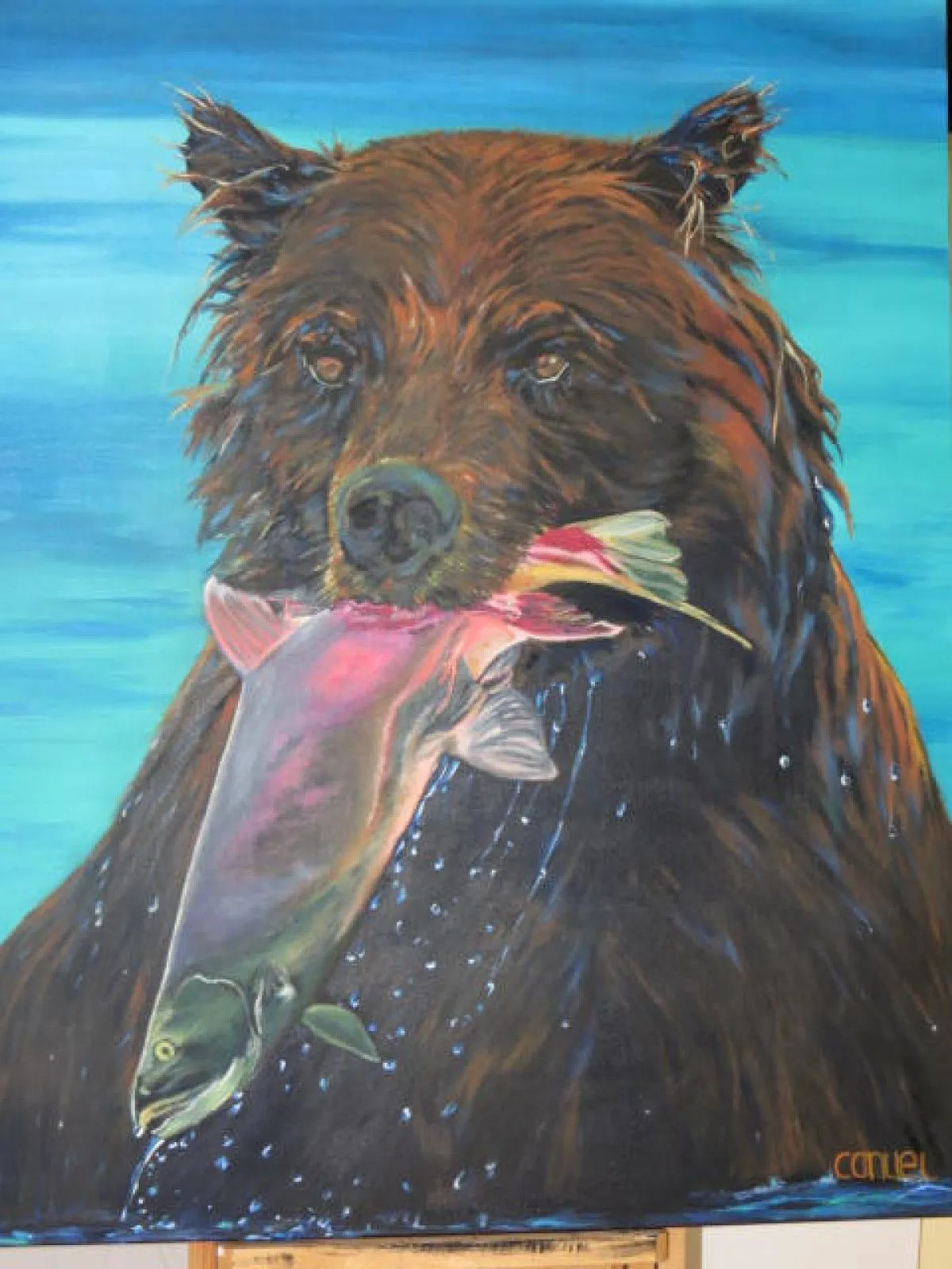 La pêche a été bonne!, artwork by Josee Canuel