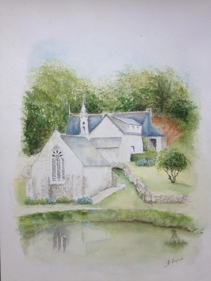 chapelle bretonne corlay, œuvre de Jacqueline Ropers