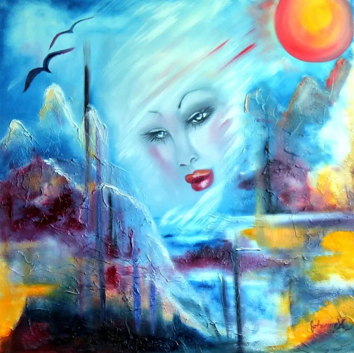 Entre deux monde, artwork by Johanne Hebert Coulombe
