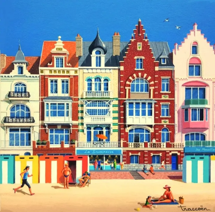 Façades de Malo-Les-Bains, artwork by Thierry Traccoën