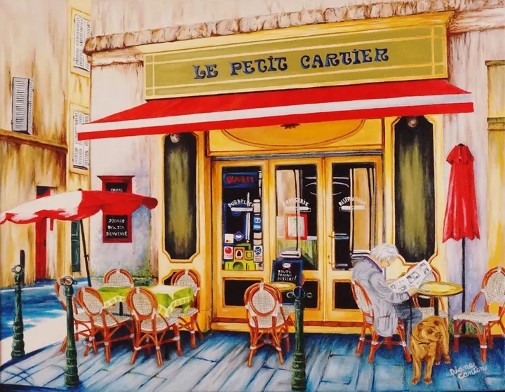 En attendant l’ouverture, artwork by Diane Cantin