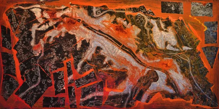 Rainfall of Airplane, artwork by William Marquina