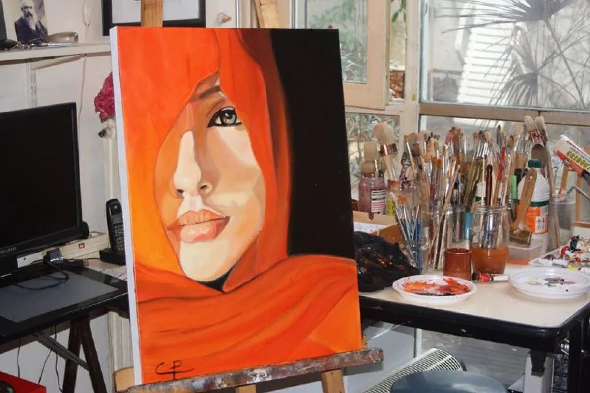 regard de femme, artwork by Claudine Pellerin