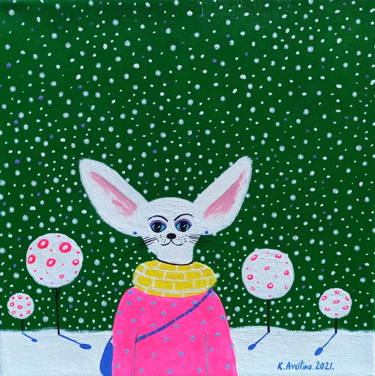 Lady Fox Beatrice, œuvre de Katrina Avotina