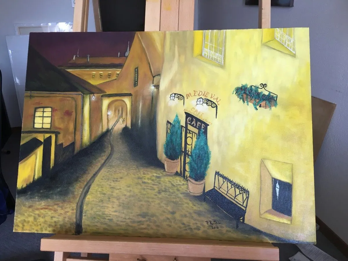 Old city's, artwork by Paula Ritter
