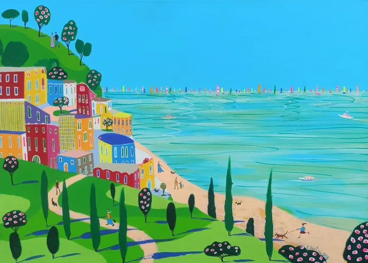 The Bay Of Endless Summer, artwork by Katrina Avotina