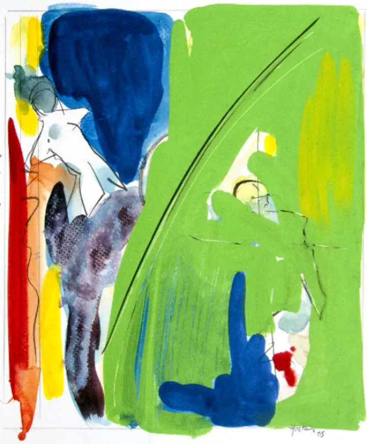Bonhomme au vert, œuvre de Alain HALTER