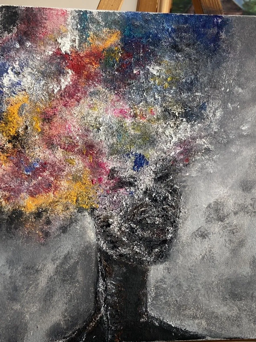 Afro, œuvre de Émilie Demers
