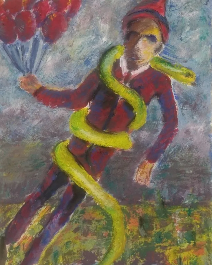 Monsieur Macrons Great Escape (2022), œuvre de Kenneth Friend