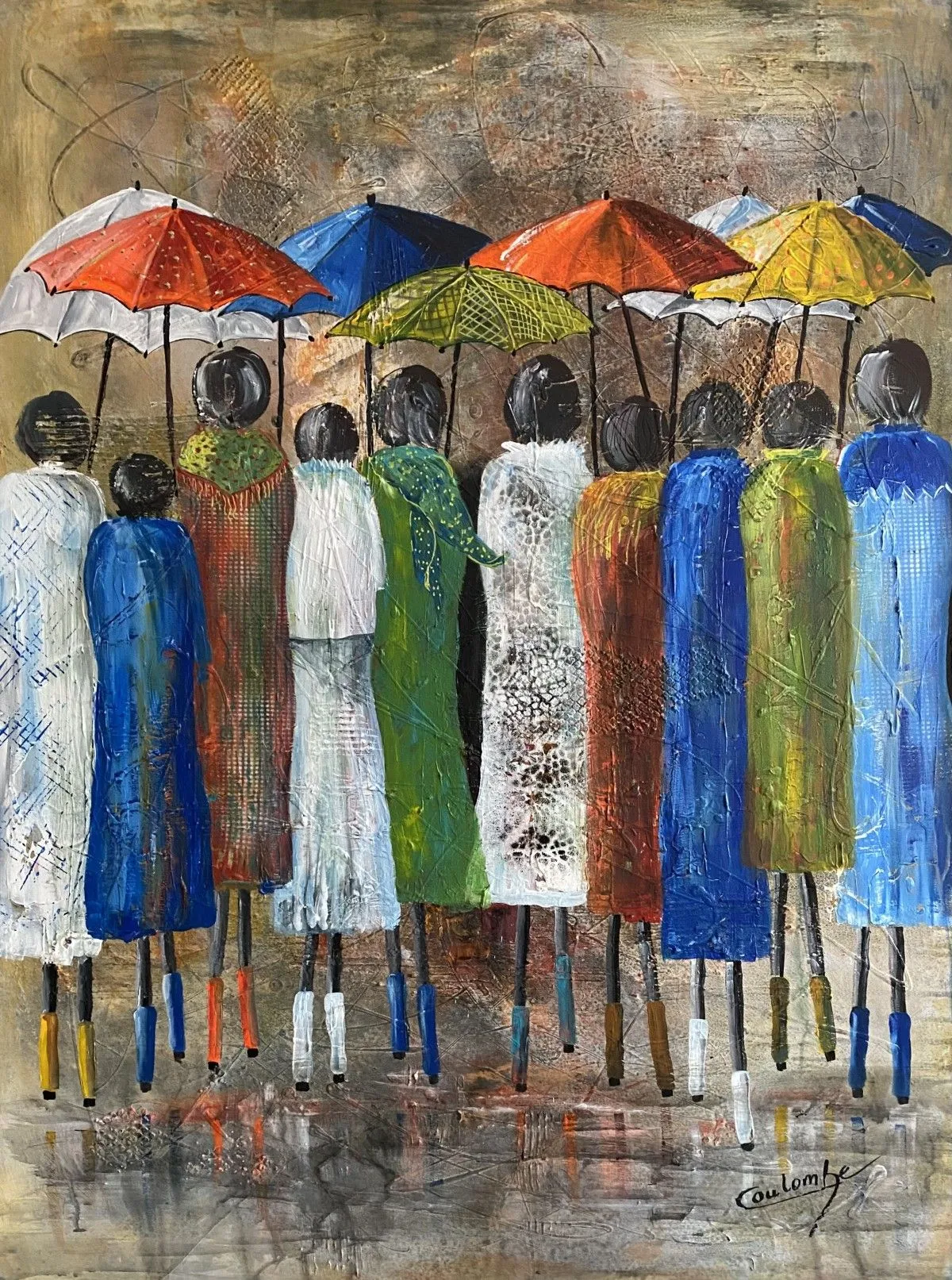 I’m singing in the rain, artwork by Louizel Coulombe