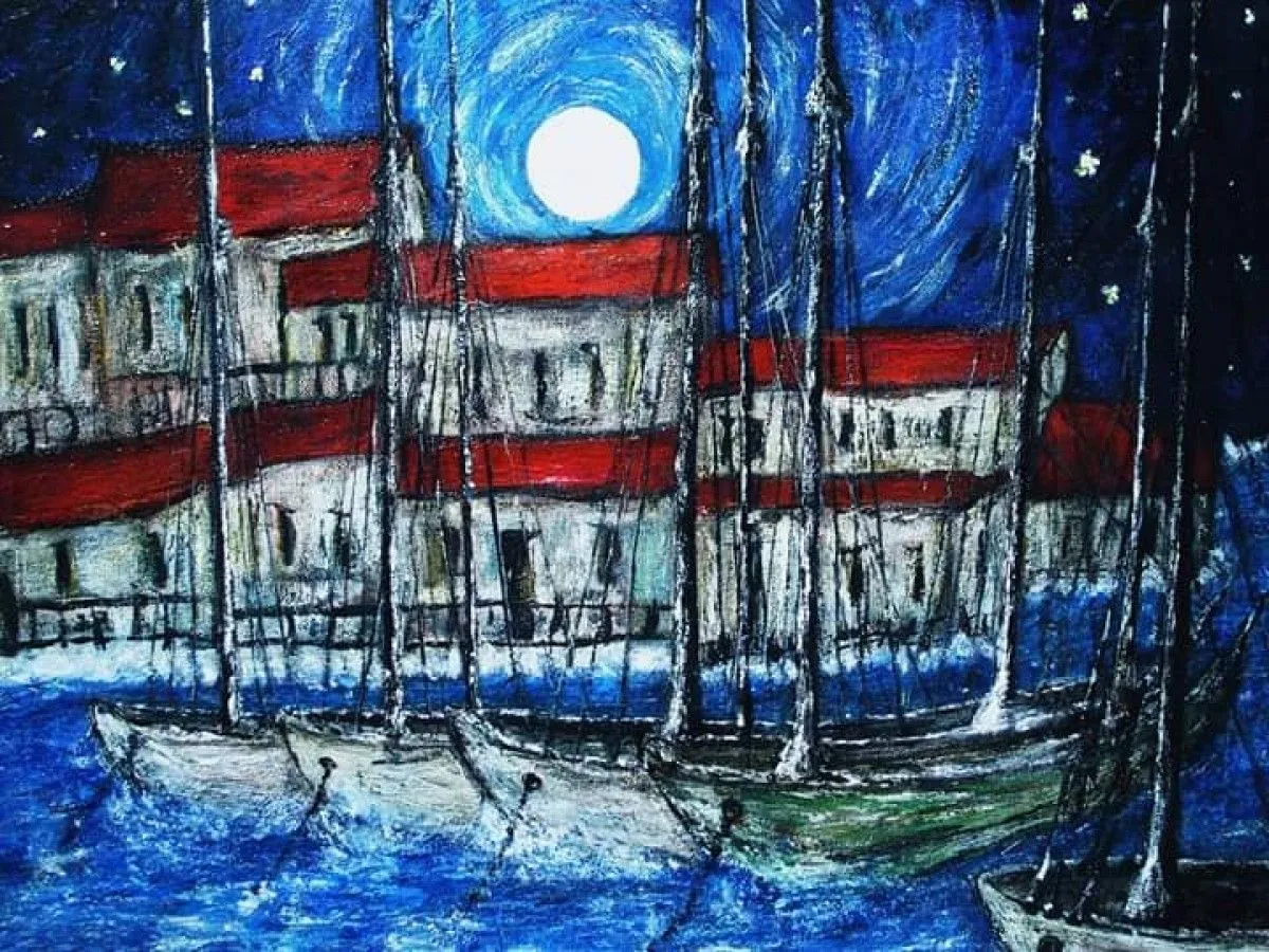 Pleine lune, œuvre de Jean-pierre Delisle