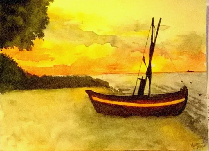 Crépuscule marin, artwork by Nicole-Manonni COURRON