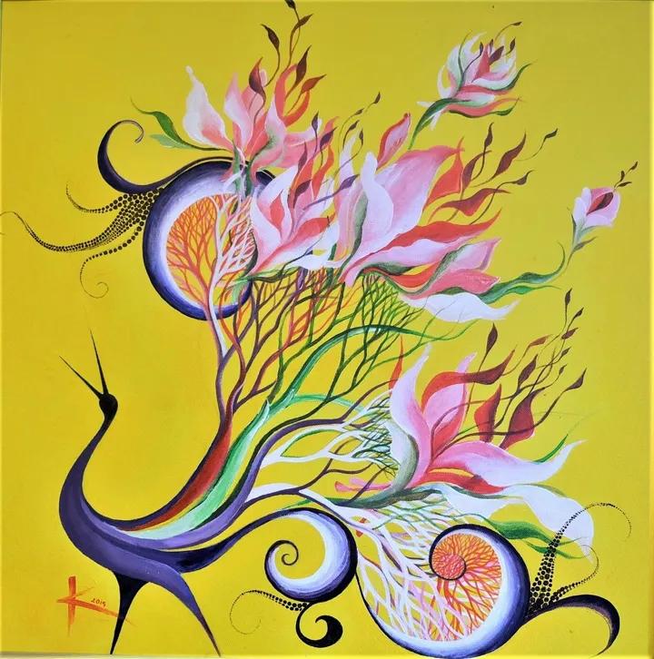 Peacock, œuvre de Kristina Saudinyte