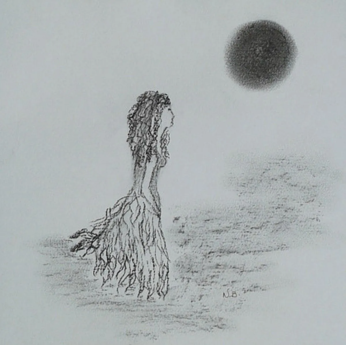 Moon Prayer, œuvre de Nathalie BANZET