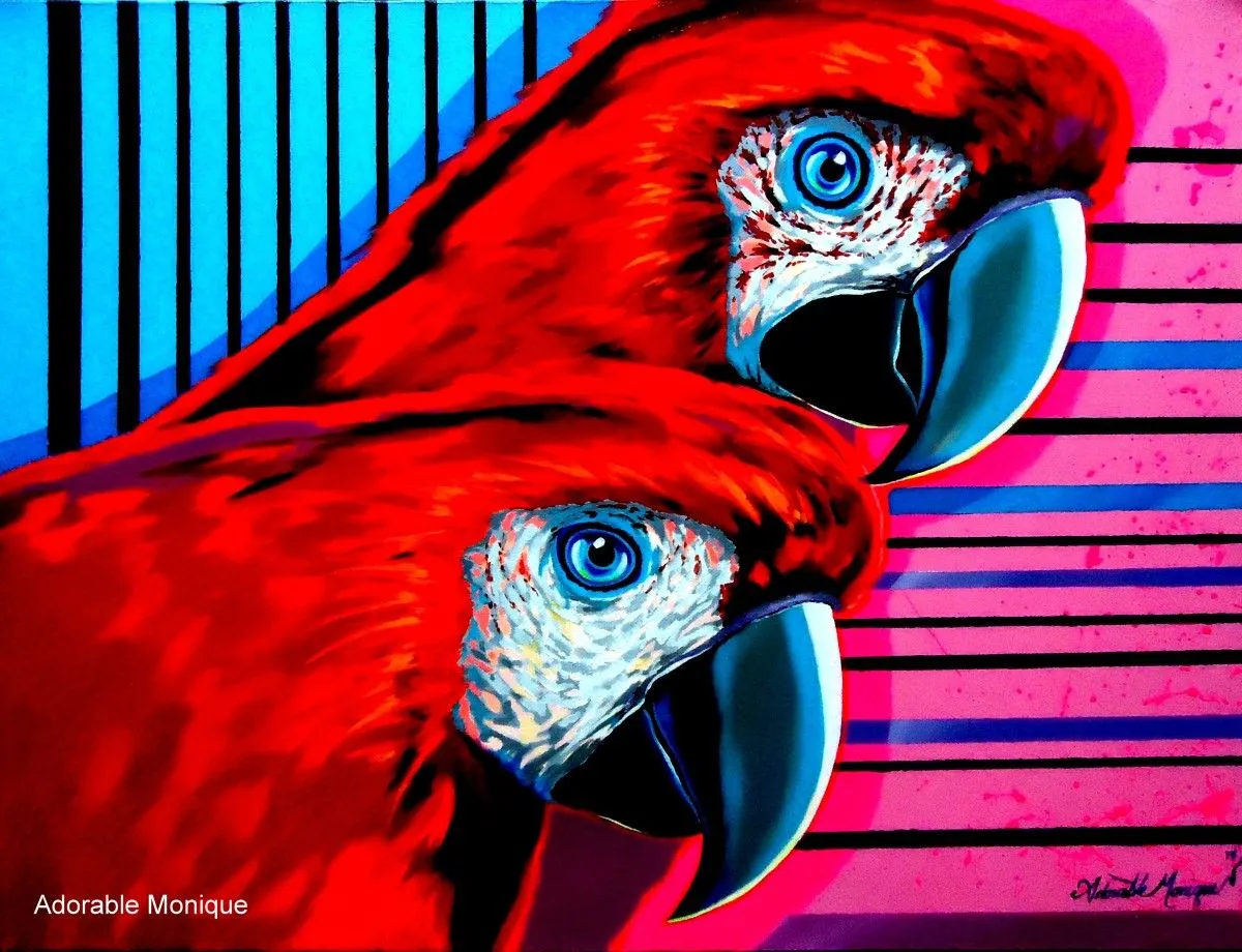 Exotic Red, œuvre de Adorable Monique