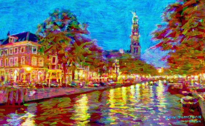 night river, œuvre de Dow Thompson