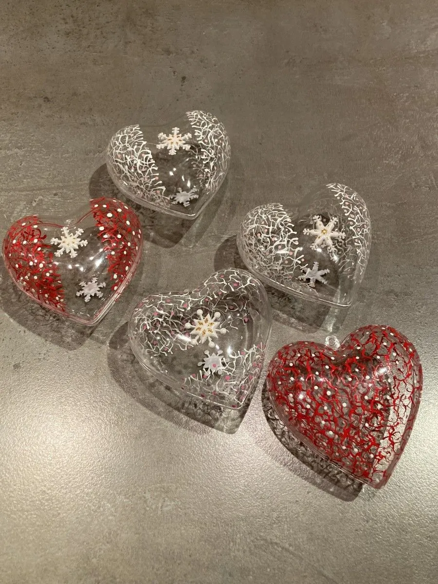 décoration de fête " coeur flocon", artwork by Rita Vandenherrewegen