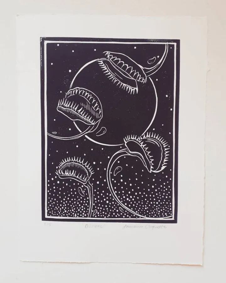 Dionaea, artwork by Laurianne Choquette