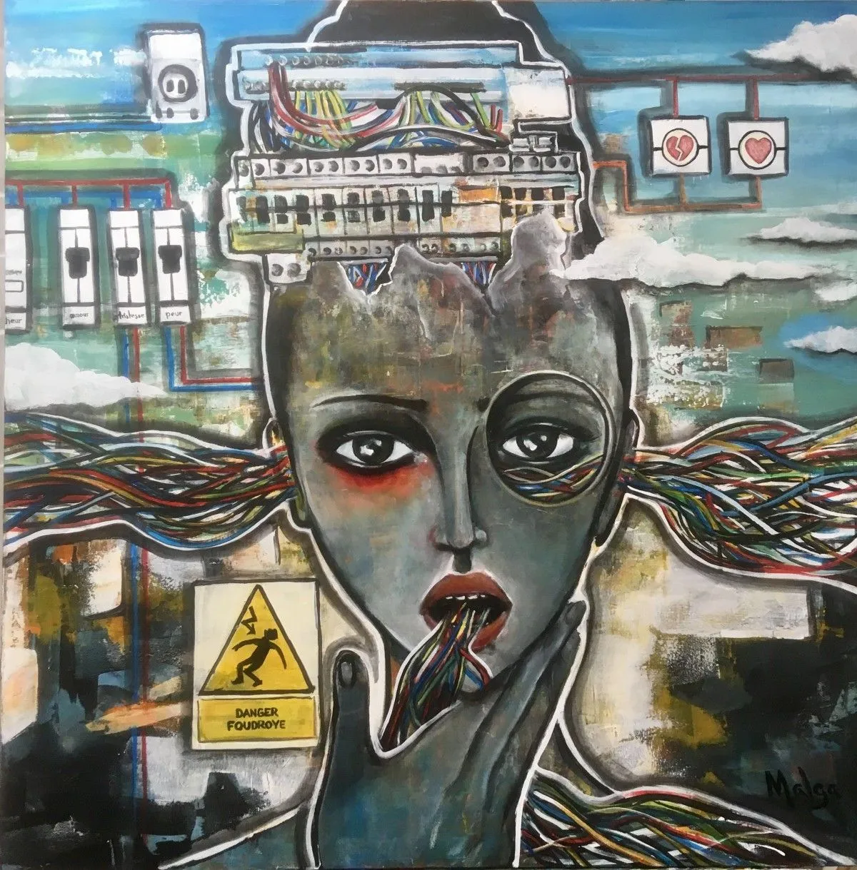 Voltage, œuvre de Malga Art