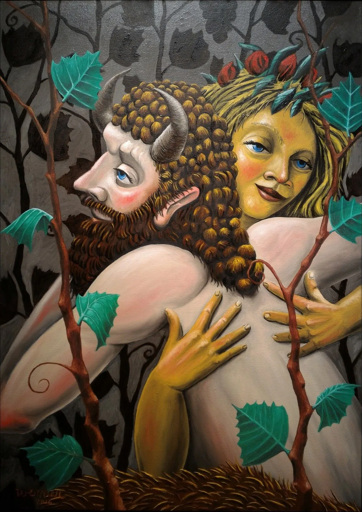 Satyr and Nymph II, œuvre de Joao Werner