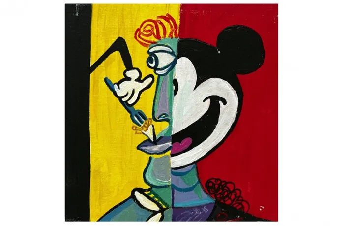 mousse is eatin,g, œuvre de philippe van goethem