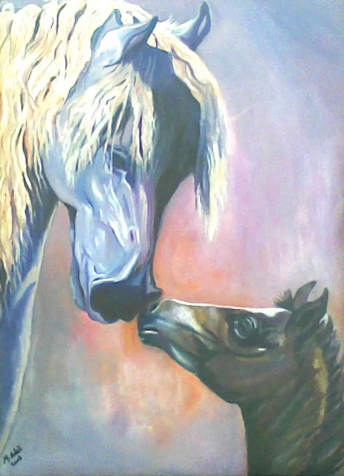 Hourse mam&baby, artwork by mohamed adel