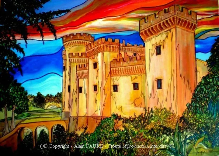 TARASCON DES CHEVALIERS, artwork by Alain FAURE