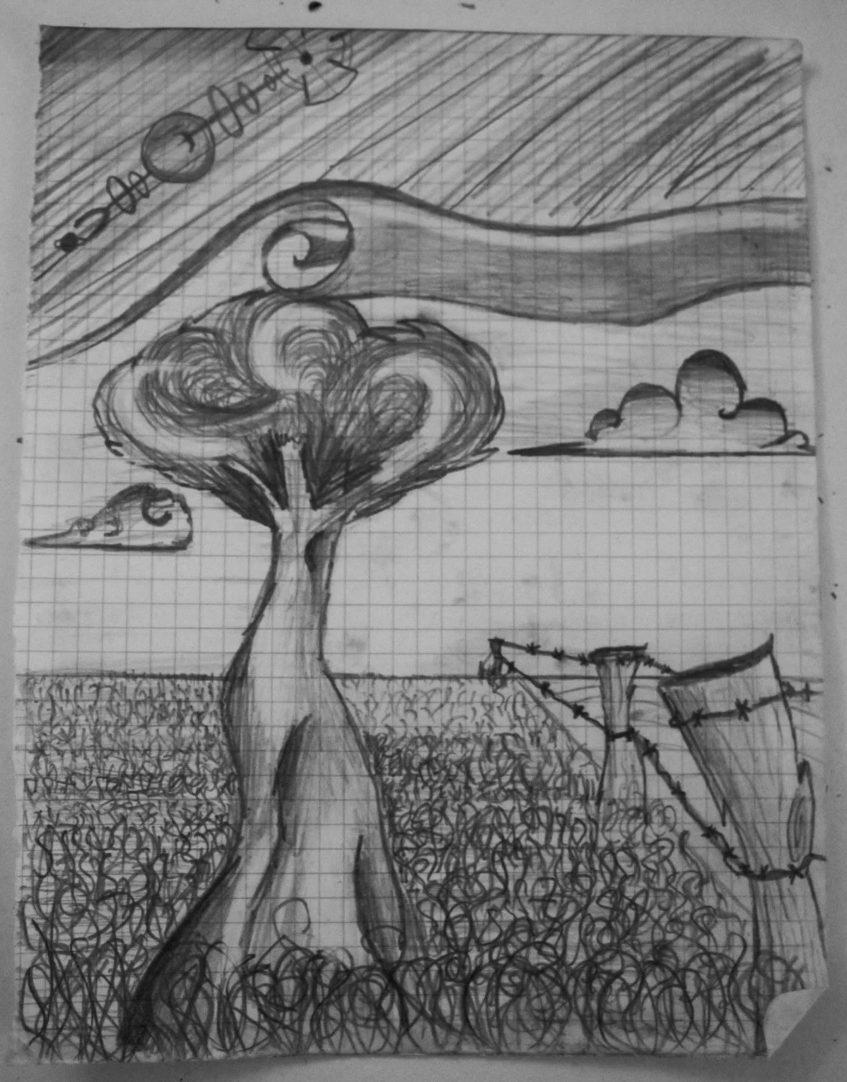 paysage, artwork by lucie decout