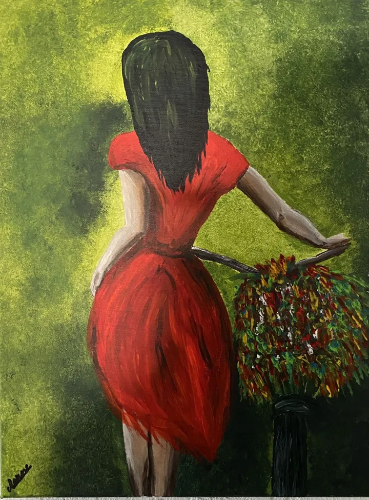 Promenade à vélo, artwork by Anne Antoine