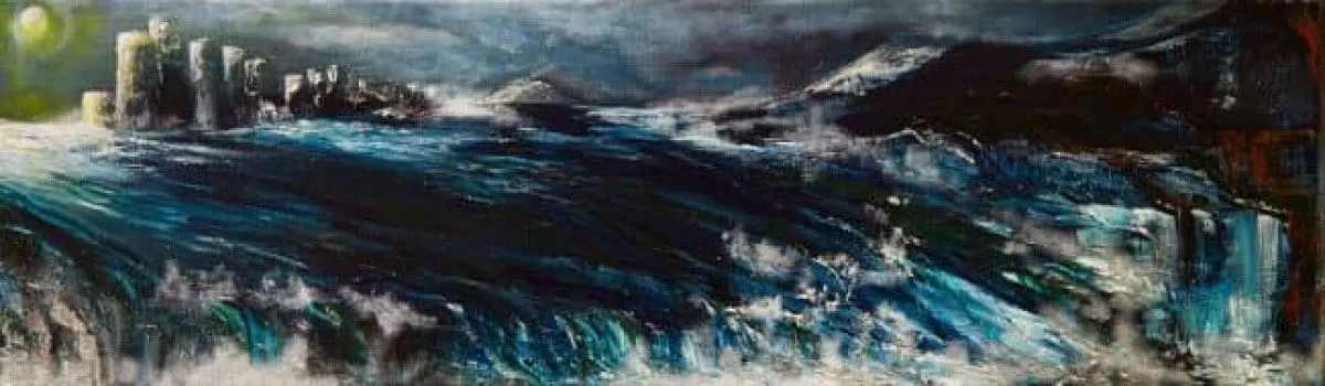 De Afgrond, œuvre de Sylvia Reijbroek www.galeriekunstvolleven.be